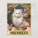 Recherche de chat rose cartes postales Aquarelle
