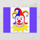 Recherche de clown drôle cartes postales Dessin