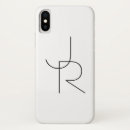 Search for 2 initials iphone cases Black and white