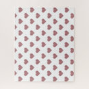 Recherche de coeur rose puzzles Blanc