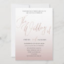 Search for modern rose gold wedding invitations Boho
