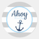 Search for nautical anchors stickers Ahoy it's a boy