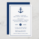 Search for nautical engagement party invitations Elegant