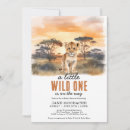 Recherche de la savane africaine invitations Aquarelle