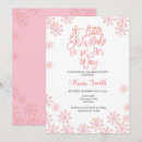Search for pink winter wonderland invitations Modern