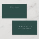 Search for emerald green place cards Classic
