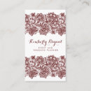 Recherche de mariage dentelle cartes visite Blanc