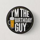 Search for adult birthday buttons Black and white
