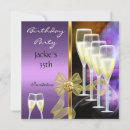Search for womans 55th birthday invitations Gold