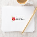 Search for red poppy return address labels Summer