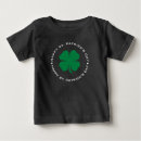 Search for shamrock baby shirts Irish luck