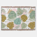 Search for monstera leaf blankets Tropical