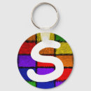 Search for s initial keychains Blue