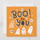 Recherche de boo halloween cards Orange