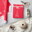 Search for red snowflake wrapping paper Cute