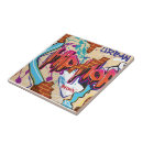 Recherche de graffiti urbain carreaux Hip hop