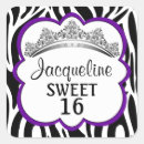 Search for purple zebra print stickers Birthday
