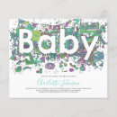 Search for purple giraffe baby shower invitations Modern