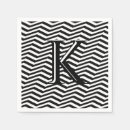 Recherche de zig zag serviettes Monogramme
