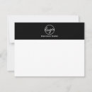 Search for business logo note cards Black