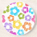 Recherche de motif fleuri dessous de verres Coloré
