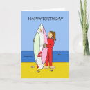 Recherche de surfer anniversaire cartes Pour elle