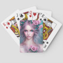 Search for fairy playing cards Floral
