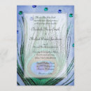 Recherche de paon bleu invitations Vintage