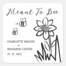 Search for meant to bee wedding stickers Cute