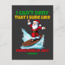 Search for christmas in july postcards Santa