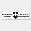 Search for beards bumper stickers Men