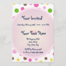 Search for polka dot decor invitations Pink