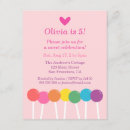 Search for rainbow lollipop invitations Candy