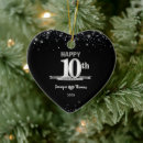 Search for 10th anniversary ornaments Celebration