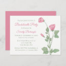 Search for flowers bachelorette party invitations Elegant