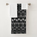 Search for black and white abstract bath towels Lines
