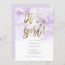Search for foil baby girl shower invitations Simple