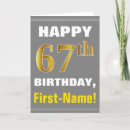 Search for sixty seven cards 67 years old