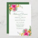 Search for hawaiian rehearsal dinner invitations Hibiscus