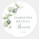 Search for spring bridal shower stickers Eucalyptus