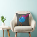 Recherche de oiseaux roses coussins Aquarelle
