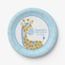 Search for giraffe paper plates Boy baby shower