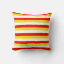 Search for red and yellow striped pillows Stripes