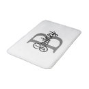 Search for monogrammed bath mats Girly
