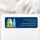 Search for surfer return address labels Tropical