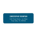 Search for blue white return address labels Consultant