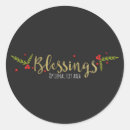 Search for christmas blessing stickers Rustic