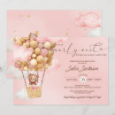 Search for clouds baby shower invitations Hot air balloon