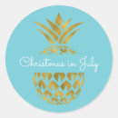 Search for tropical christmas stickers Pineapple