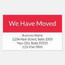 Search for relocation stickers New address